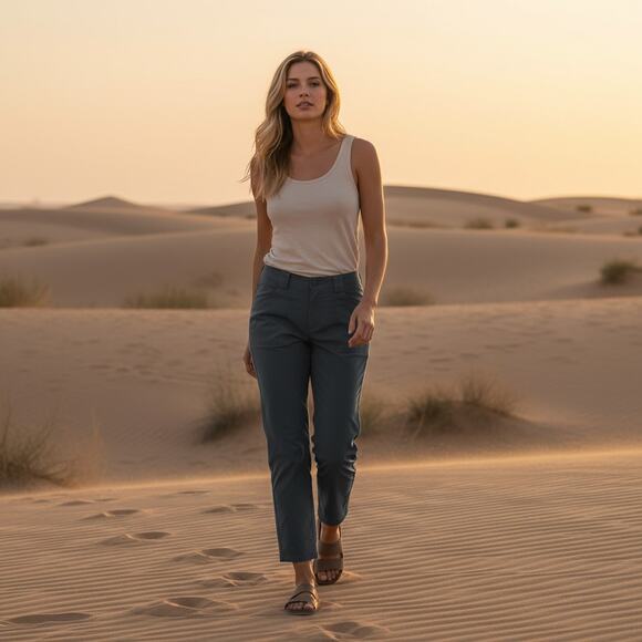 The North Face Pants - The North Face Women’s Size 8 Gray Utility Wide Leg Pants Outdoor Hiking Travel